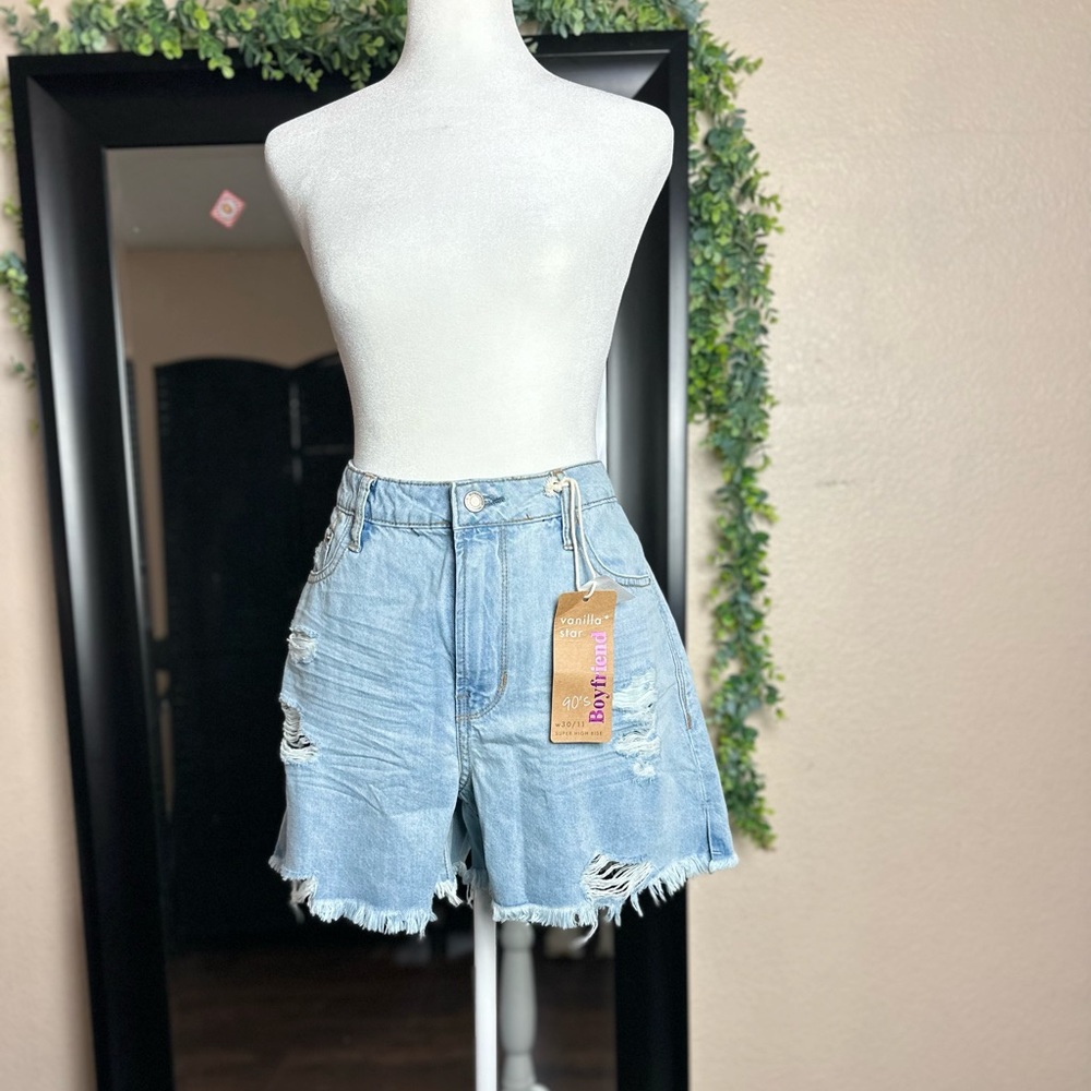 NWT vanilla star boyfriend shorts super high rise